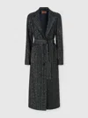 Missoni Single-breasted Long Coat In Multi