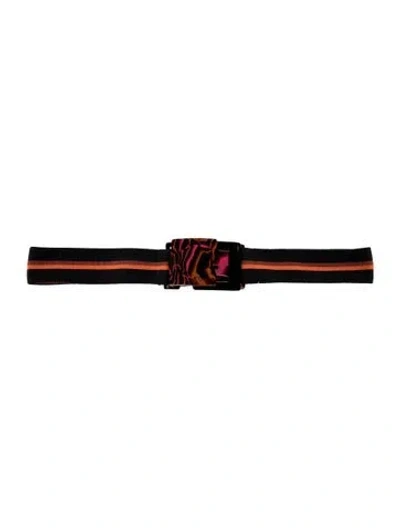 Pre-owned Missoni Skinny Belt In Brown