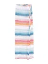 Missoni Zig Zag High-rise Wide-leg Pants In Light Blue