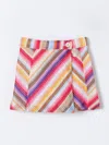 Missoni Zigzag Wraparound Skirt In Multicolor