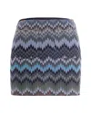 Missoni Chevron Snake-patterned Mini Skirt In Multi