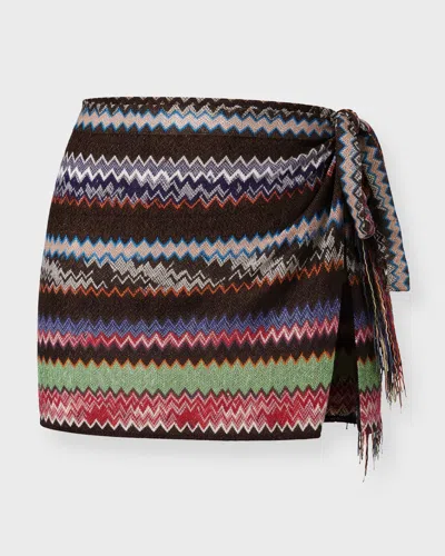 Missoni Skirt Zigzag Lurex Mini In Multi