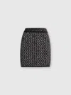 Missoni Zig-zag Pattern Embellished Mini Skirt In Black