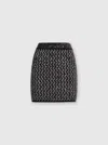 Missoni Zig-zag Pattern Embellished Mini Skirt In Black