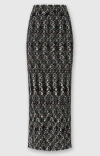 Missoni Long Pencil Skirt In Embroidered Lace In Brown
