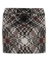 Missoni Embroidered Wool Blend Mini Skirt In Multi
