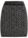 Missoni Zig-zag Pattern Embellished Mini Skirt In Multicolour