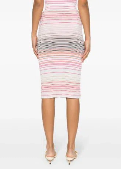 Missoni Stripe-pattern Midi Pencil Skirt In Multicolour