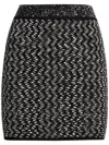 Missoni Zig-zag Pattern Embellished Mini Skirt In Multicolour
