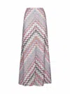Missoni Skirt In Pink Wht Tone Multic