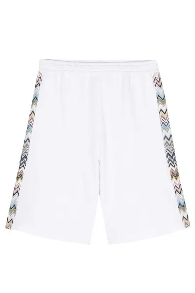 Missoni Sleek Comfort Trousers For Men In White