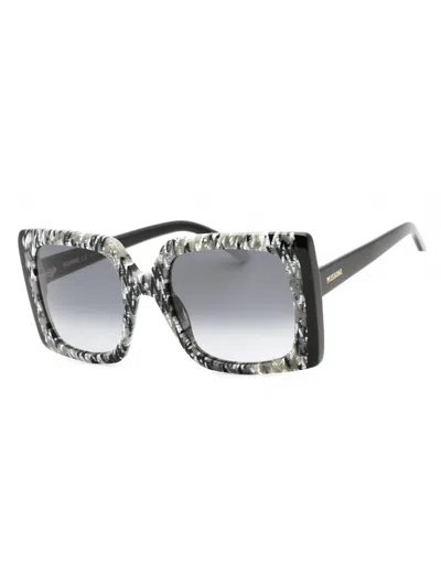 Missoni Sleek Rectangular Oversized Sunglasses For Women In Gray
