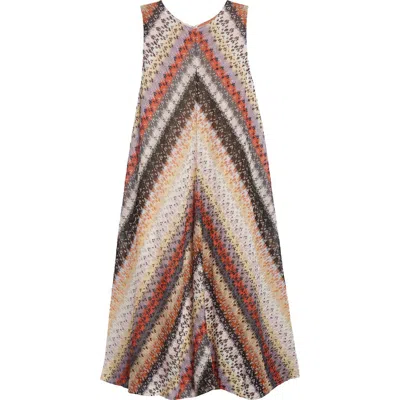 Missoni Sleeveless A-line Minidress In Multi