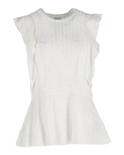 Missoni Sleeveless Blouse In White Cotton