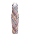 Missoni Sleeveless Chevron-knit Maxi Dress In Multicolor