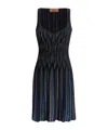 Missoni Diamond Mini Dress In Black