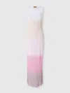 Missoni Sleeveless Dress In Shaded Chevron Viscose In Multicoloured