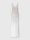 Missoni Sleeveless Flame-effect Viscose Lamé Gown In White