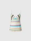 Missoni Embroidered Viscose Top In Multicoloured