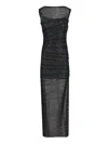 Missoni Sleeveless Long Dress Boat Neck Dresses Multicolor In Black