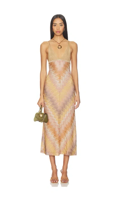 Missoni Dress È£™å­� Â€“ Gold Tones. Å°ºç � 36/0 (also Â€“ 40/4, 42/6). In Brown