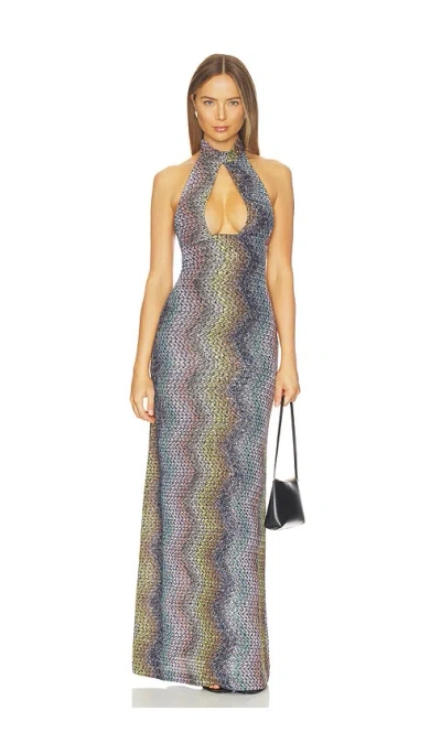 Missoni Sleeveless Long Dress In Gray