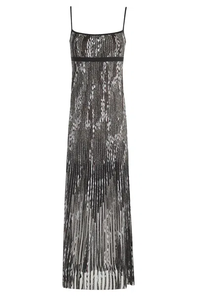 Missoni Sleeveless Long Dress In Multi