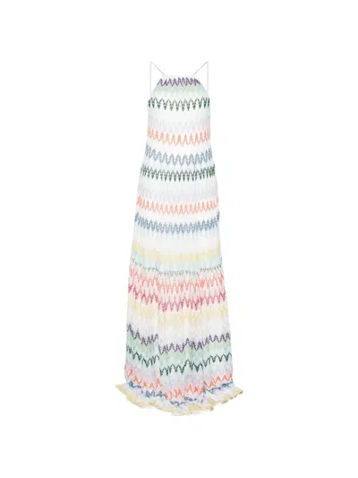 Missoni Sleeveless Long Dress In Multi