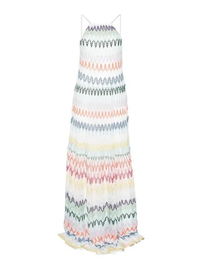 Missoni Sleeveless Long Dress In White