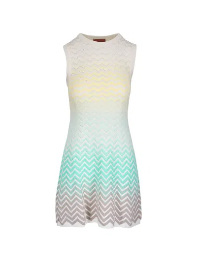 Missoni Sleeveless Mini Dress In Multi