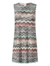 Missoni Sleeveless Mini Dress In Multi