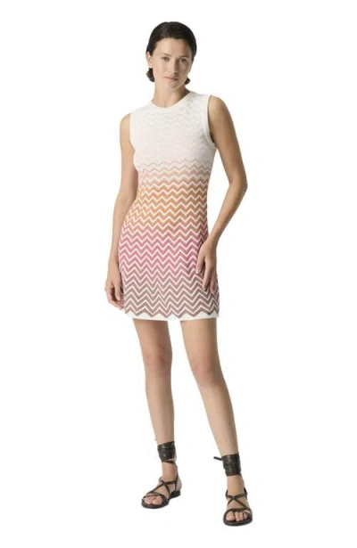 Missoni Chevron-pattern Sleeveless Mini Dress In Multi