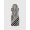 Missoni Striped Knit Halter Neckline Sleeveless Dress In Multi