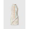 Missoni Women's Multicolor Viscose Blend Mini Dress | Size It 40 | Ds25sg1tbr002h Color Sm9kr In Multicoloured