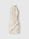 Missoni Ärmelloses Minikleid Aus Gestreifter Lamé-viskose In Multicoloured