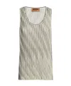 Missoni Sleeveless Round Collar Vest In Nude
