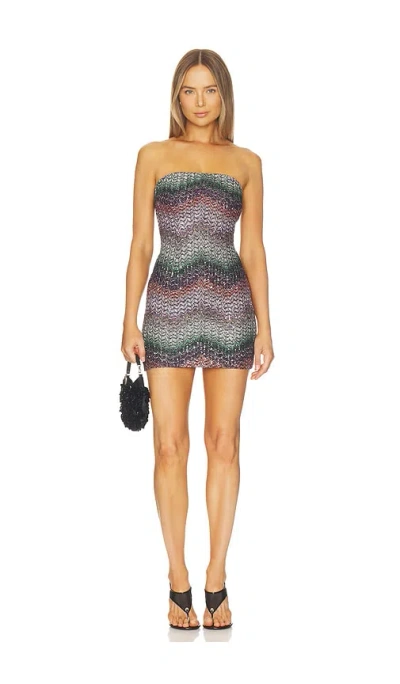 Missoni Sleeveless Short Dress In Gray