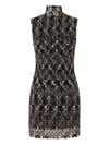 Missoni Minikleid Mit Stehkragen Aus Strukturierter Spitze In Multi