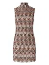 Missoni Minikleid Mit Stehkragen Aus Strukturierter Spitze In Multi