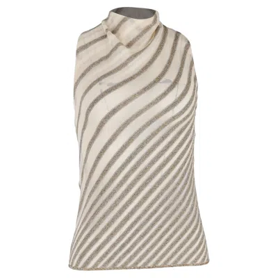 Missoni Sleeveless Striped Blouse In Multicolor Viscose