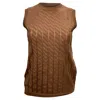 Missoni Sleeveless Sweater In Brown Viscose In Brown