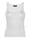 Missoni Sparkle Scoop Neck Sweater Tank In White