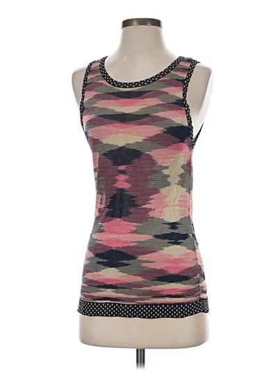 Pre-owned Missoni Sleeveless Top Tan Scoop Neck Tops