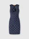 Missoni Zigzag Sequinned Mini Dress In Black
