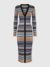 Missoni Striped-pattern Buttoned Cardigan In Multi