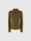 Missoni Slim Shirt With Zigzag Pattern In Green
