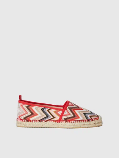 Missoni Slip-on Espadrilles With Zigzag Pattern In Multicolor