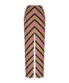 Missoni Chevron Slits Maxi Skirt In Multicolor