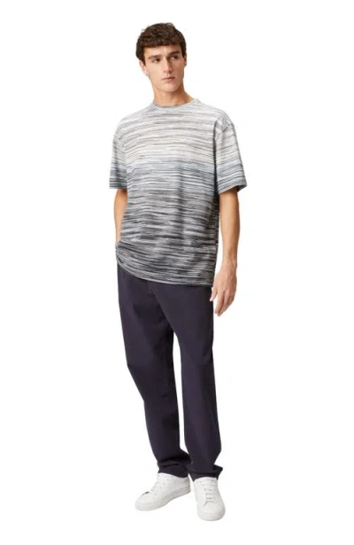 Missoni Slub Cotton Jersey T-shirt In Grey Multicoloured