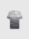 Missoni Man T-shirt Midnight Blue Size Xxl Cotton In Multicoloured